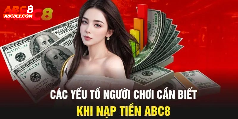 Điều kiện thực hiện nạp tiền trực tuyến tại trang ABC8